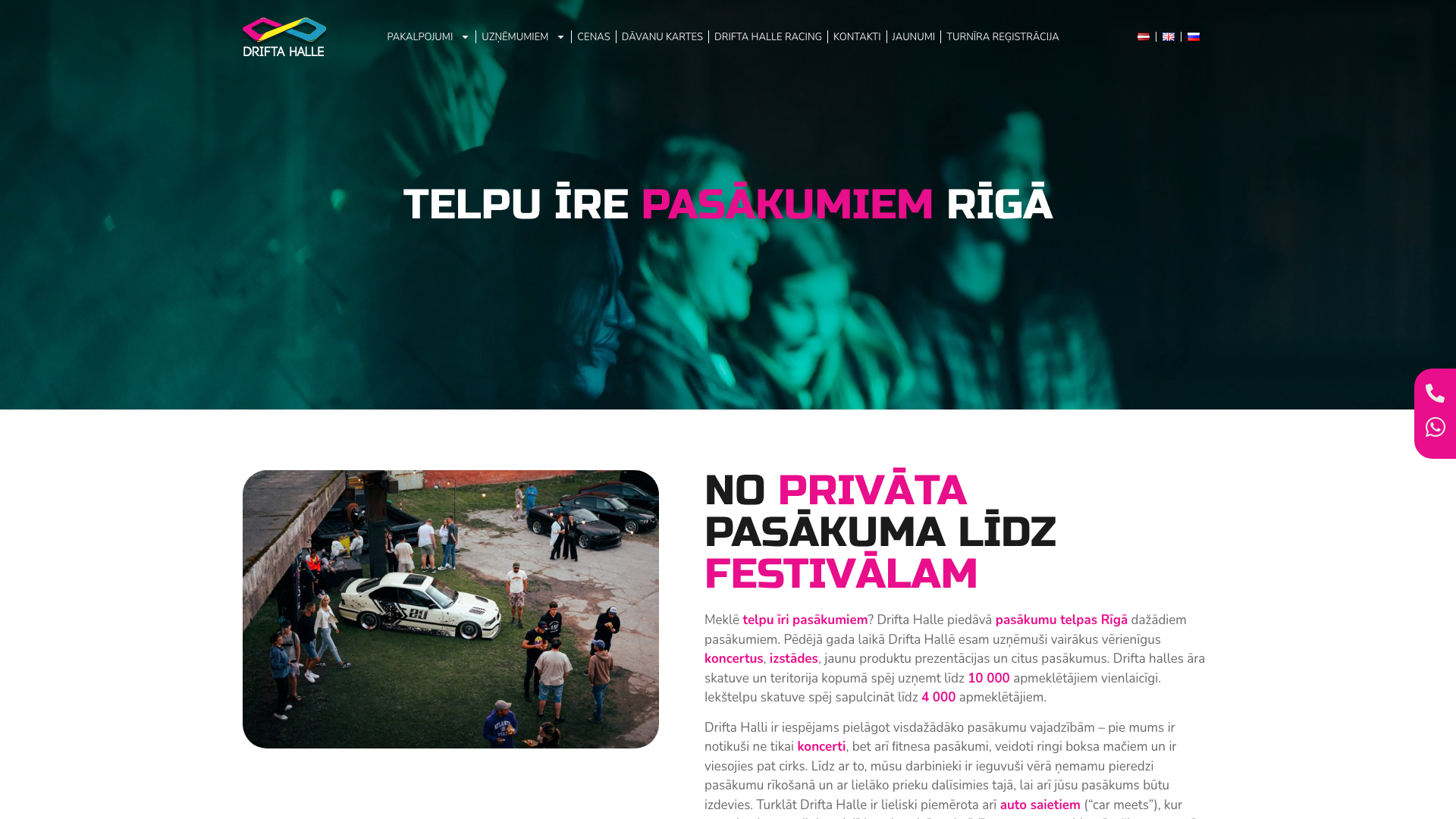 Telpu īres pakalpojums