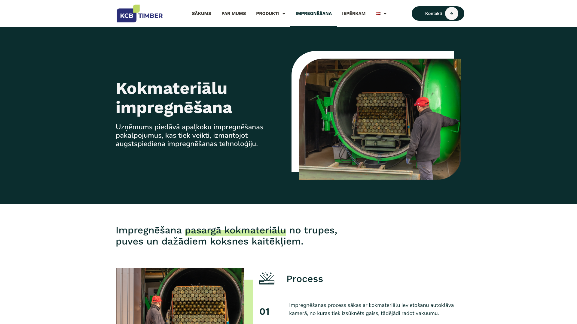 Kokmateriālu impregnēšana